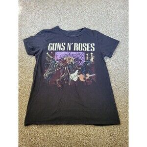 Guns N Roses Womens Its so easy black Skeleton Music Tee